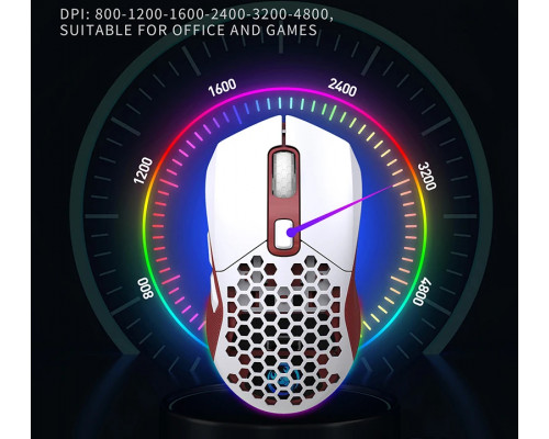Миша бездротова HXSJ Т28 з акумулятором та RGB підсвічуванням 2,4G+Bluetooth Red Миша бездротова HXSJ Т28 з акумулятором та RGB підсвічуванням 2,4G+Bluetooth Red