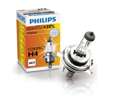 Автолампа PHILIPS 12342PRC1 H4 60/55W 12V P43t Premium Автолампа PHILIPS 12342PRC1 H4 60/55W 12V P43t Premium