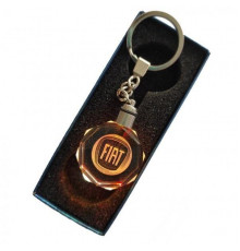 Брелок автомобільний на ключі GF Fiat з підсвічуванням 11 см Прозорий (С051068)