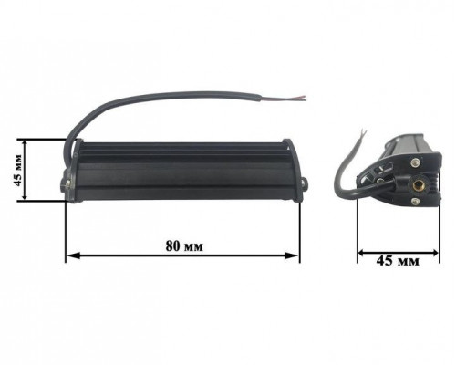 Світлодіодна фара AllLight E-18W однорядна 6chip Osram 3535 Flood 9-30V Світлодіодна фара AllLight E-18W однорядна 6chip Osram 3535 Flood 9-30V