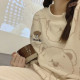 Комплект жіночої піжами Lesko 305 Bear 2XL White-Brown