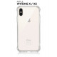 Силіконовий протиударний чохол панель + скло 9Н на Iphone Х/ХS прозорий Case (6356456465)