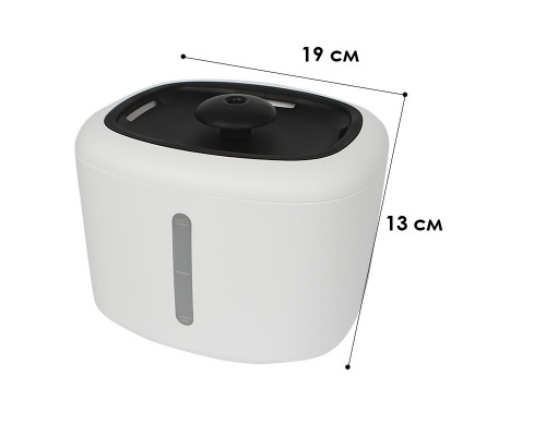 Автоматична напувалка-фонтан Lesko Smart water dispenser White 2,5 л Автоматична напувалка-фонтан Lesko Smart water dispenser White 2,5 л