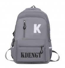 Рюкзак підлітковий No Brand 5504 45х33 см Gray 13084-84504