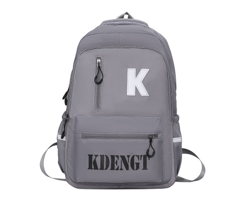 Рюкзак підлітковий No Brand 5504 45х33 см Gray 13084-84504