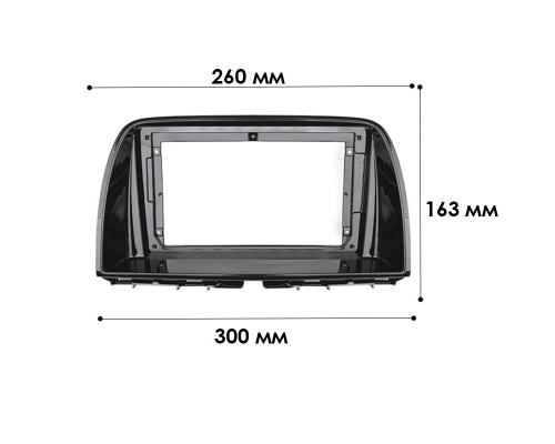 Перехідна рамка Lesko 9" Mazda CX-5 2012-2016 (7341) Black Mazda Перехідна рамка Lesko 9" Mazda CX-5 2012-2016 (7341) Black Mazda