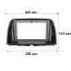 Перехідна рамка Lesko 9" Mazda CX-5 2012-2016 (7341) Black Mazda