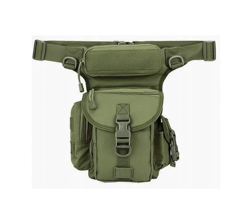 Сумка тактична на стегно Aokali Outdoor A90 30х22 см Green Сумка тактична на стегно Aokali Outdoor A90 30х22 см Green