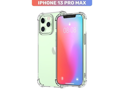 Силіконовий протиударний чохол панель + скло 9Н на Iphone 13 Pro Max Case із захистом камери прозорий (54344353455) Силіконовий протиударний чохол панель + скло 9Н на Iphone 13 Pro Max Case із захистом камери прозорий (54344353455)