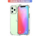 Силіконовий протиударний чохол панель + скло 9Н на Iphone 13 Pro Max Case із захистом камери прозорий (54344353455)