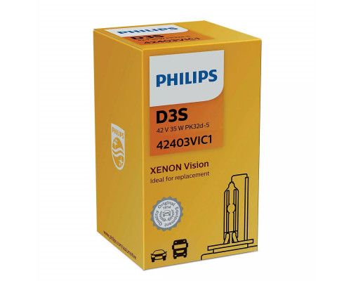 Автолампа ксенон PHILIPS 42403VIC1 D3S 42V 35W PK32d-5 Vision Автолампа ксенон PHILIPS 42403VIC1 D3S 42V 35W PK32d-5 Vision