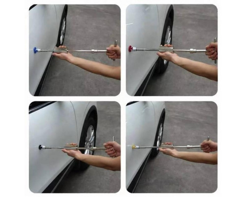 Молоток зворотний для витягування вм'ятин CARP з грибками 18 шт Сріблястий (C051050)