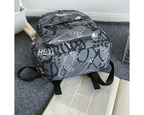 Рюкзак підлітковий Lesko 8055228 20 л Gray 12898-82700 Рюкзак підлітковий Lesko 8055228 20 л Gray 12898-82700