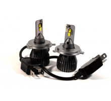 Комплект LED ламп HeadLight F1X H4 (P43t) 52W 12V 8400Lm з активним охолодженням (збільшена світловіддача)