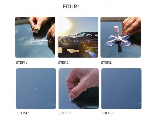 Набір для ремонту тріщин та сколів лобового скла Icar полімерний клей (AL050844)