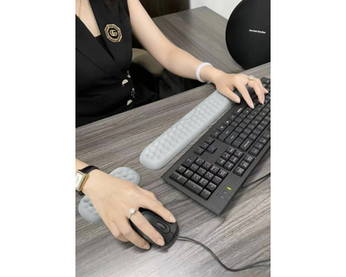Килимок для клавиатури Joy 440х80х20 мм Білий hub_fx71kr Килимок для клавиатури Joy 440х80х20 мм Білий hub_fx71kr