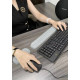 Килимок для клавиатури Joy 440х80х20 мм Білий hub_fx71kr