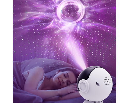 Проєктор Lesko Black Hole Galaxy Projector з таймером і обертом на 360° Проєктор Lesko Black Hole Galaxy Projector з таймером і обертом на 360°