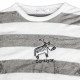 Жіноча піжама Lesko Zebra L Gray-White