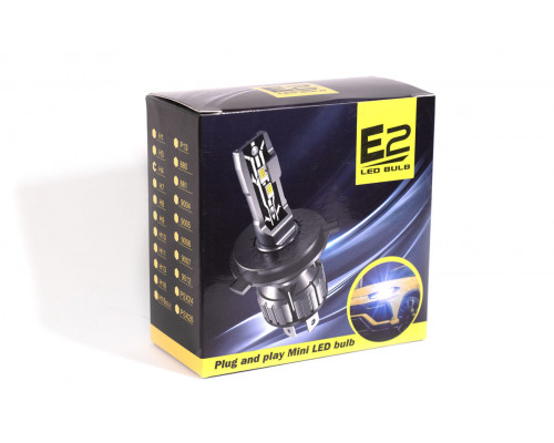 Комплект світлодіодних ламп Starlight E2 H4 9-18V 36W P14,5s chip 3570 6500K Комплект світлодіодних ламп Starlight E2 H4 9-18V 36W P14,5s chip 3570 6500K