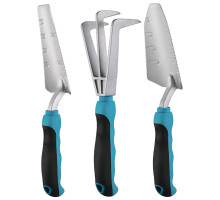 Набір садовий Lesko CG-YLT-7803 для саду городу грядки клумби 3 предметів 2 лопатки 1 граблі