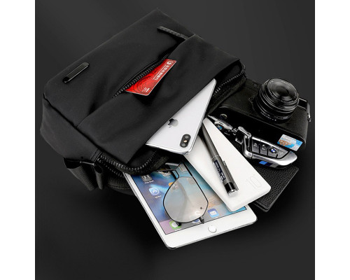 Сумка-месенджер No Brand 087-1 Black 20х27х11 см 11988-85701