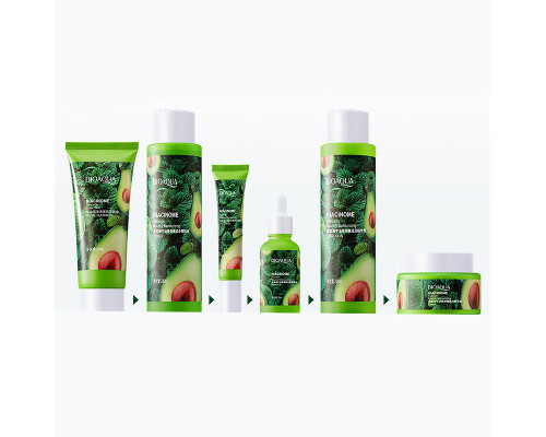 Набір для догляду за обличчям Bioaqua Niacinome Avocado Elasticity Moisturizing 6 в 1