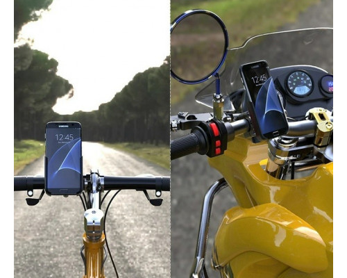 Велотримач для телефону Х3 Bicycle Gear Phone Holder Black (12050496) Велотримач для телефону Х3 Bicycle Gear Phone Holder Black (12050496)