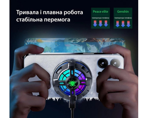 Магнітний напівпровідниковий кулер-радіатор із затискачем для смартфона активне охолодження Plextone EX2 PRO Магнітний напівпровідниковий кулер-радіатор із затискачем для смартфона активне охолодження Plextone EX2 PRO