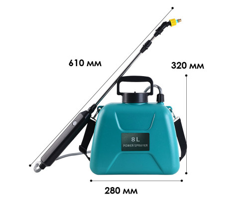 Електричний обприскувач Lesko KLC-8L 8 л (12334-74856)