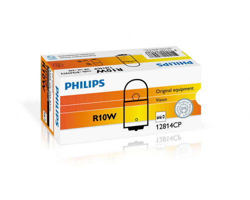 Автолампа ук. PHILIPS 12814CP R10W 12V 10W BA15s Автолампа ук. PHILIPS 12814CP R10W 12V 10W BA15s