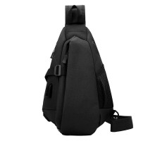 Рюкзак на одне плече No Brand 905 32х22 см Black 13056-84488