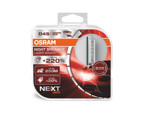 Комплект ксенонових ламп Osram 66440XNN-HCB Night Breaker Laser +220% D4S 85V 35W P32d-5 XENARC Комплект ксенонових ламп Osram 66440XNN-HCB Night Breaker Laser +220% D4S 85V 35W P32d-5 XENARC