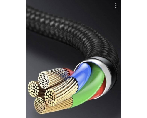 Зарядка USB кабель Bаseus для синхронізації і зарядки iPhone Apple Lightning led підсвічуванням 2 м Чорний Зарядка USB кабель Bаseus для синхронізації і зарядки iPhone Apple Lightning led підсвічуванням 2 м Чорний