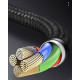 Зарядка USB кабель Bаseus для синхронізації і зарядки iPhone Apple Lightning led підсвічуванням 2 м Чорний