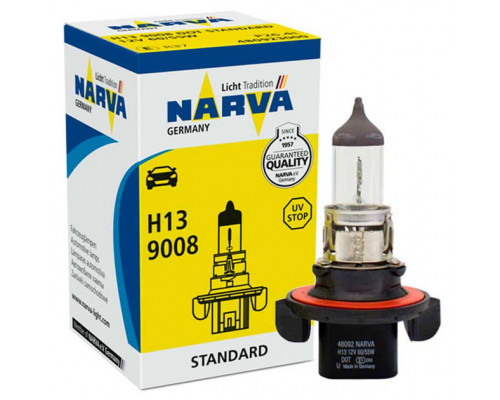 Галогенова лампа Narva 48092 H13 12V 60/55W P26.4T Галогенова лампа Narva 48092 H13 12V 60/55W P26.4T