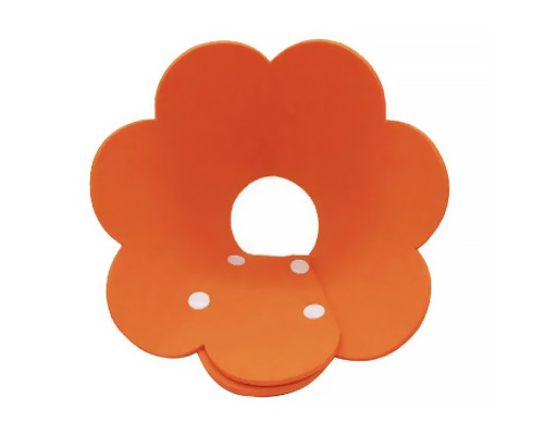 М'який комір-подушка для кішок Lesko DT-1063 Flower XL Orange післяопераційний М'який комір-подушка для кішок Lesko DT-1063 Flower XL Orange післяопераційний