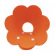 М'який комір-подушка для кішок Lesko DT-1063 Flower XL Orange післяопераційний