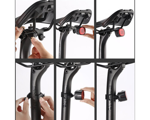 Ліхтар велосипедний West Biking YP0701409-WT09 Black 13355-85806