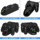 Подвійна зарядна станція Dobe для геймпадів PlayStation (PS4 / PS4 Slim / PS4 Pro) Dualshock 4 з LED індикатором Чорна