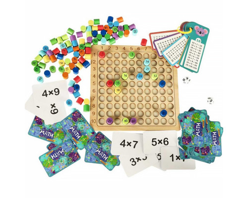 Дитяча дерев'яна іграшка Lesko SD-36 219 елементів Різнокольоровий (12890-82924)