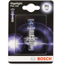 Автолампа BOSCH Gigalight Plus 120% H1 55W 12V P14.5S 1шт/блістер (1987301108)