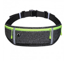 Спортивна сумка для бігу на пояс RunBag з 3 кишенями Grey (050330)