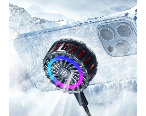 Магнітний напівпровідниковий радіатор-вентилятор для смартфона Nubia RedMagic Magnetic Cooler 4 Pro black Магнітний напівпровідниковий радіатор-вентилятор для смартфона Nubia RedMagic Magnetic Cooler 4 Pro black