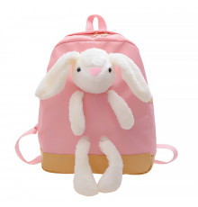 Дитячий рюкзак Lesko A-7757 Bunny Рожевий (12207-74506)