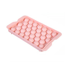 Пластикова форма для льоду Lesko 1178 Куля велика Pink 33 відділення