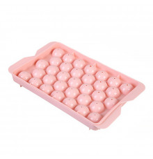 Пластикова форма для льоду Lesko 1178 Куля велика Pink 33 відділення
