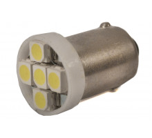 Світлодіодна лампа AllLight T 8.5 5 діодів 3528 BA9S 12V WHITE