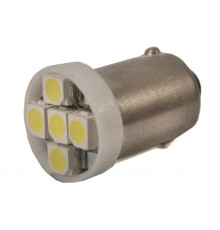 Світлодіодна лампа AllLight T 8.5 5 діодів 3528 BA9S 12V WHITE