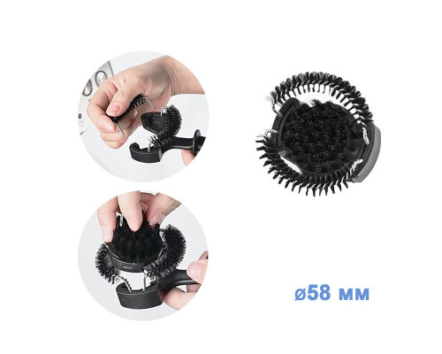 Змінна насадка для чищення груп кавомашини Choxila 11855 5.8 см Чорний (2640258226)